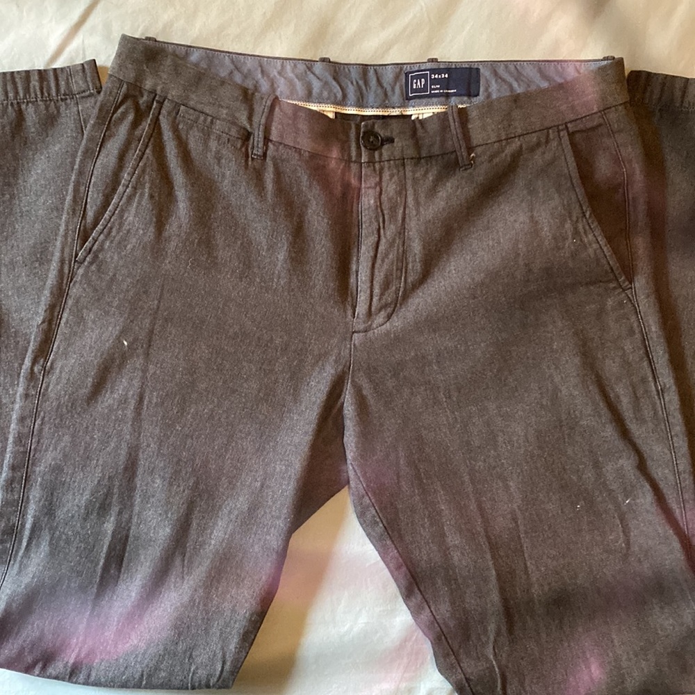 GAP cotton slim fit dress pants